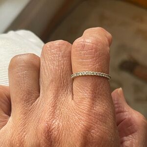 Natural Diamond Full Eternity 14k Ring